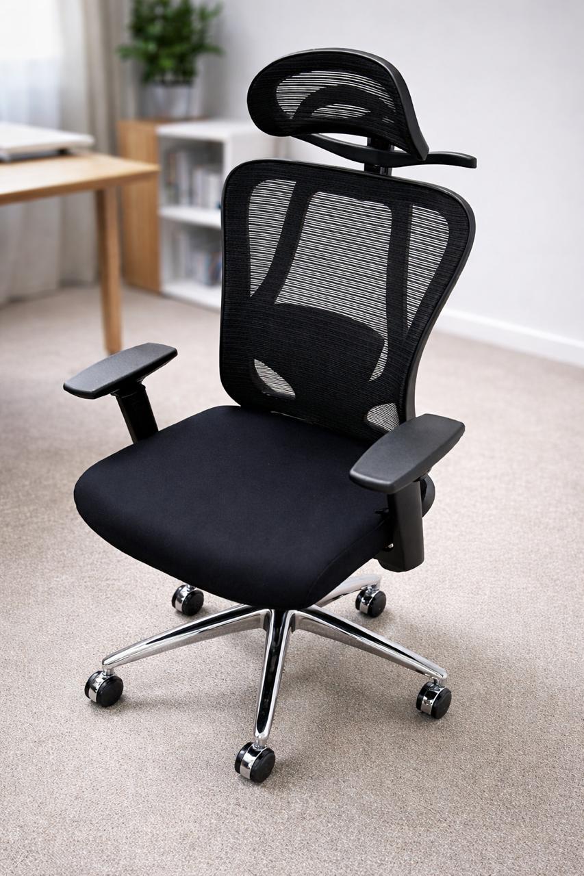 Naspaluro Ergonomic Office Chair with Lumbar Support & Footrest